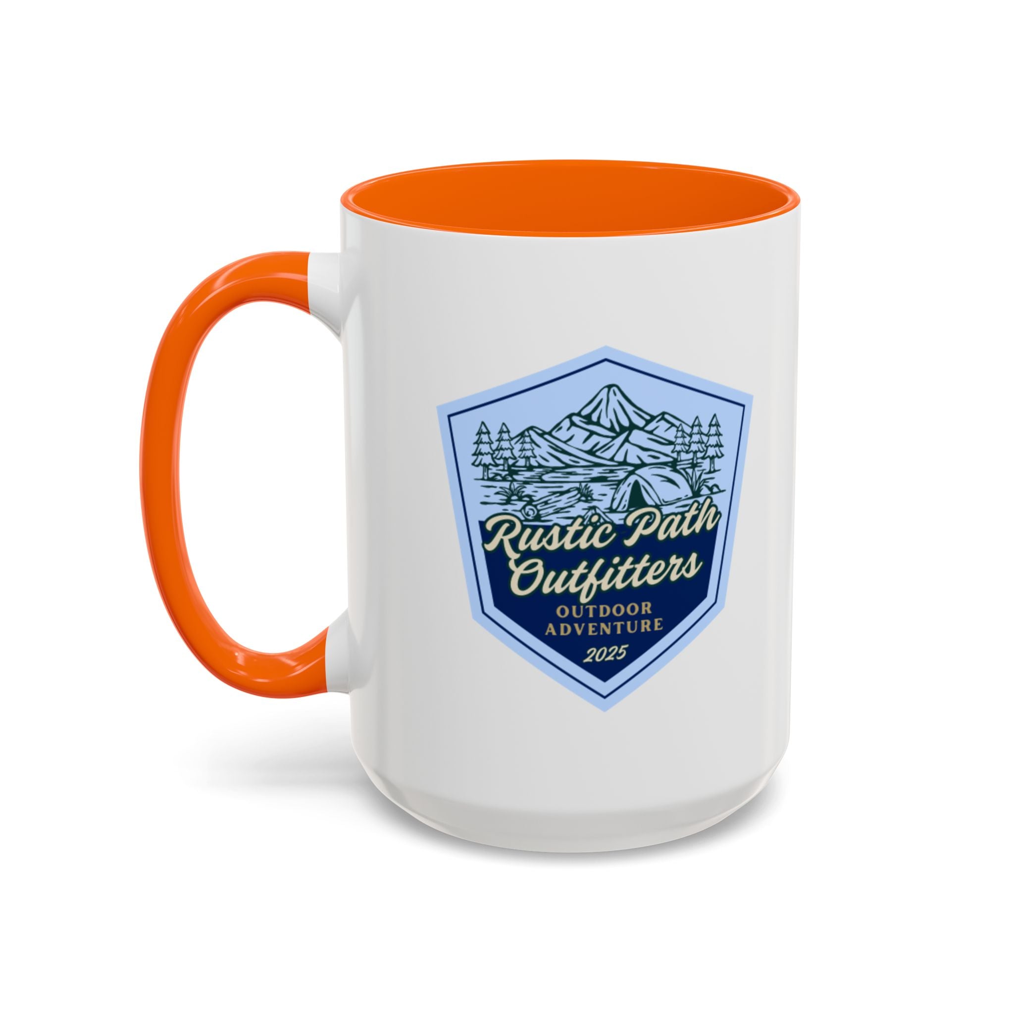 Rustic Path Outfitters Coffee Mug — Outdoor Adventure Camping Badge (11/15oz)