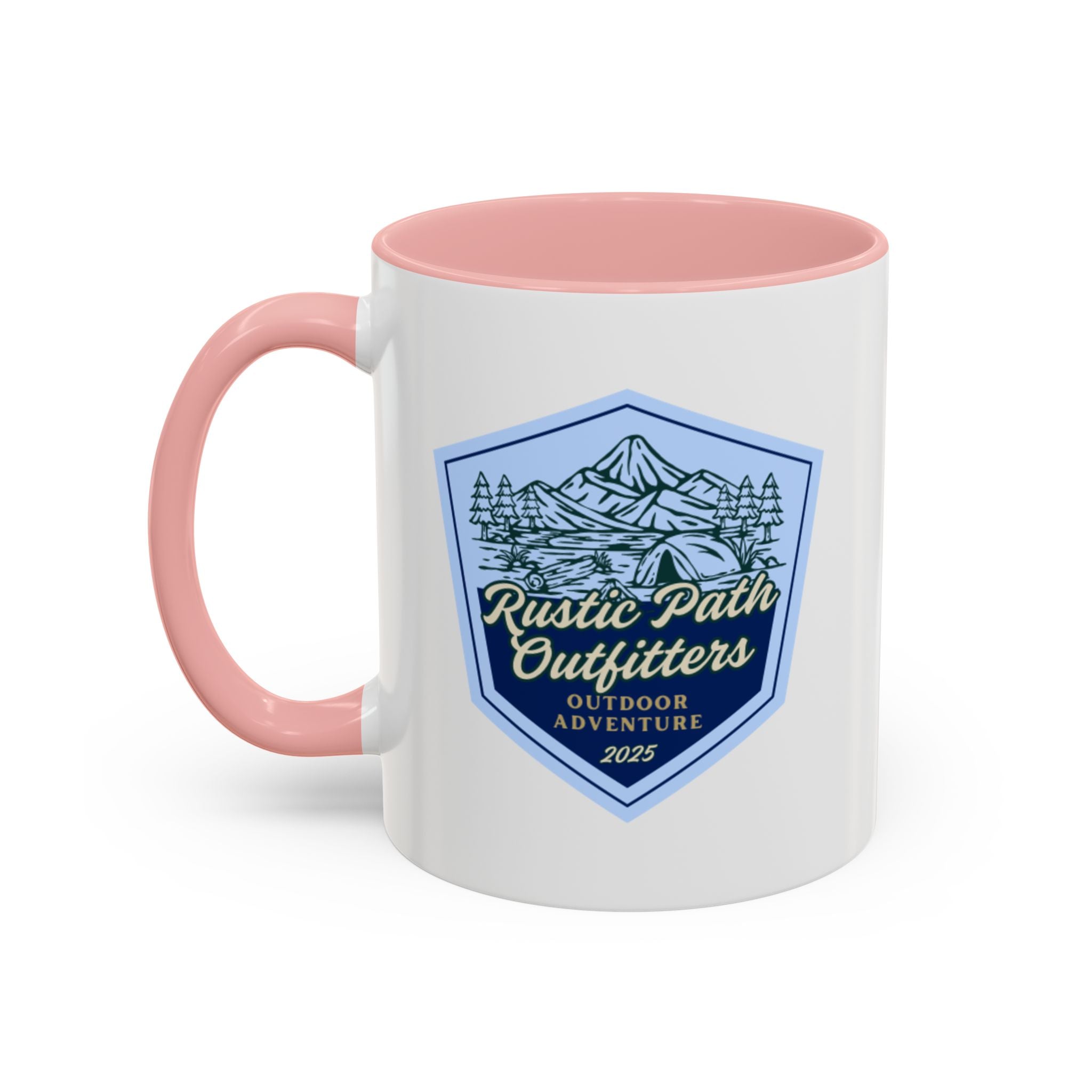 Rustic Path Outfitters Coffee Mug — Outdoor Adventure Camping Badge (11/15oz)