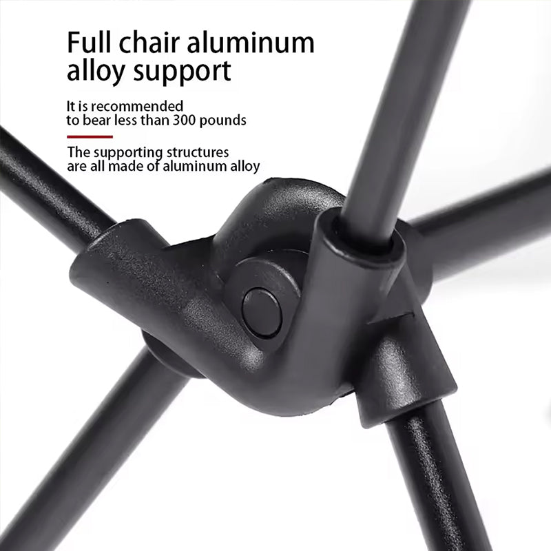 Folding Camping Chair with Headrest – Lightweight Aluminum