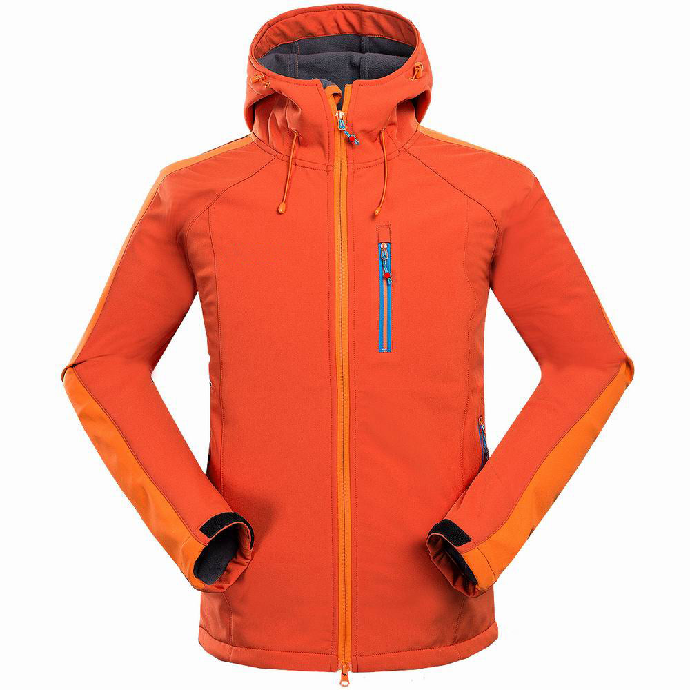 Men’s Outdoor Soft Shell Jacket Windproof for Mountaineering and Camping