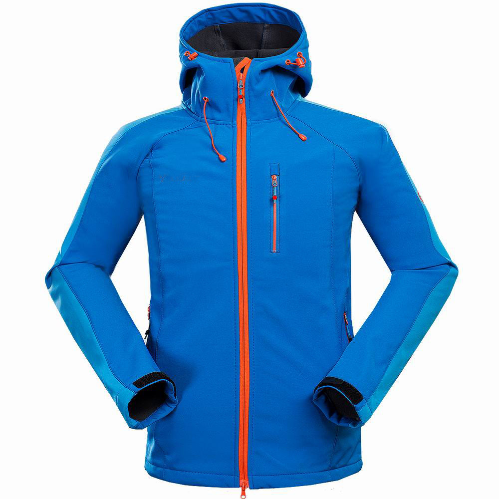Men’s Outdoor Soft Shell Jacket Windproof for Mountaineering and Camping