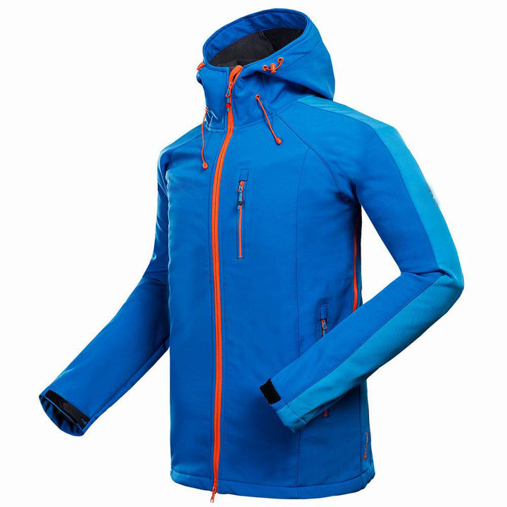 Men’s Outdoor Soft Shell Jacket Windproof for Mountaineering and Camping