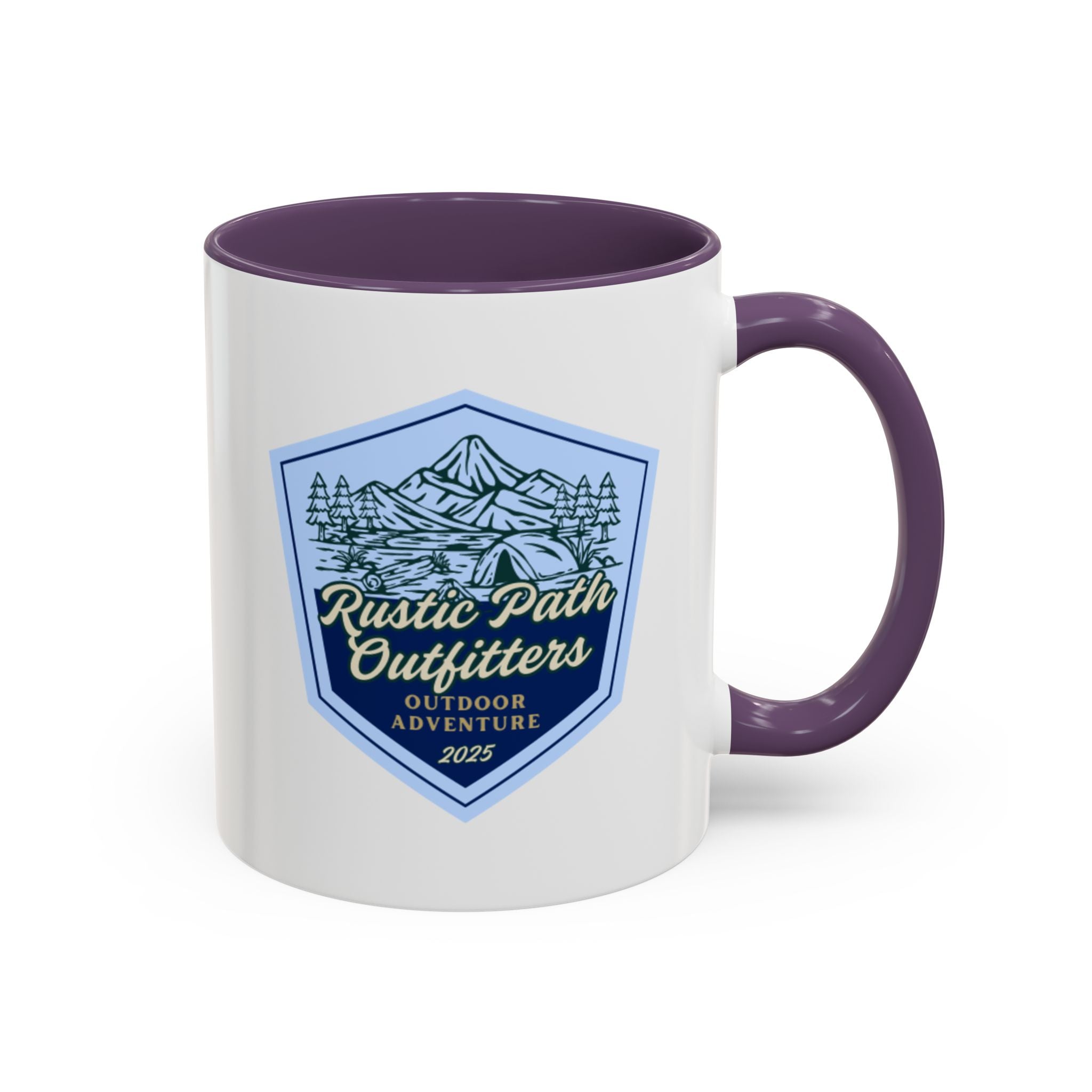 Rustic Path Outfitters Coffee Mug — Outdoor Adventure Camping Badge (11/15oz)