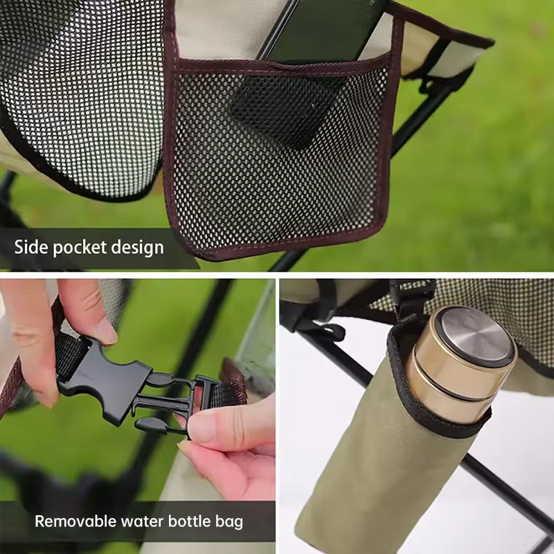 Folding Camping Chair with Headrest – Lightweight Aluminum