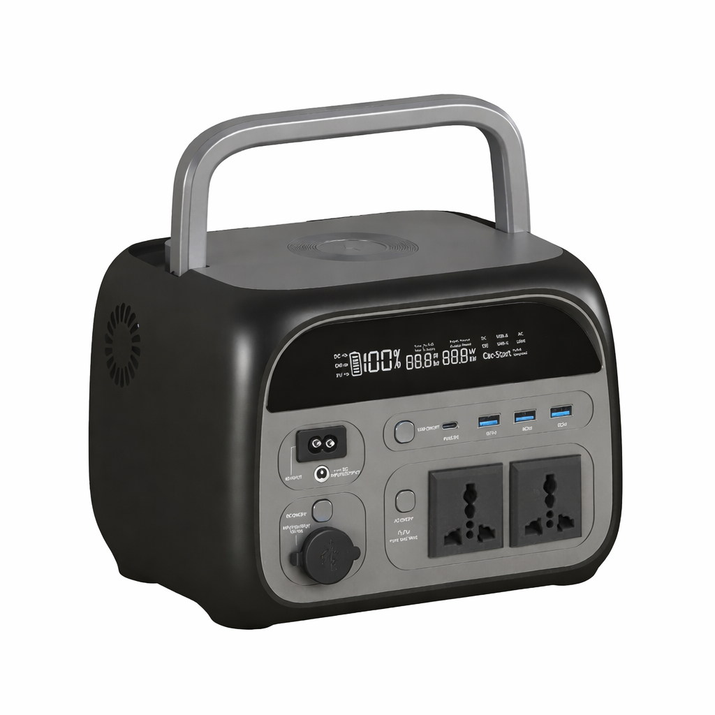 2400W Portable Power Station 1024Wh LiFePO4 Solar Generator