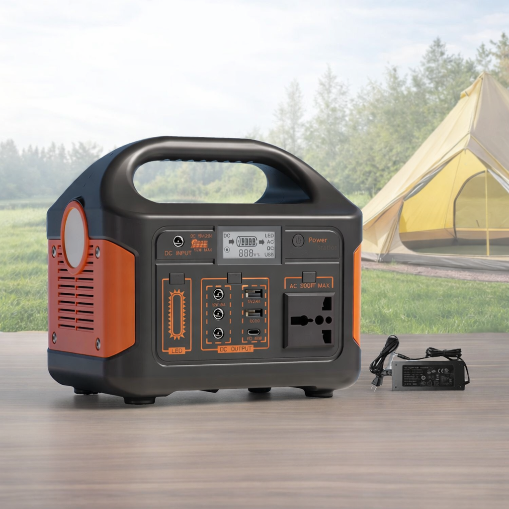 500W Portable Power Station Solar Generator LiFePO4 Battery UPS