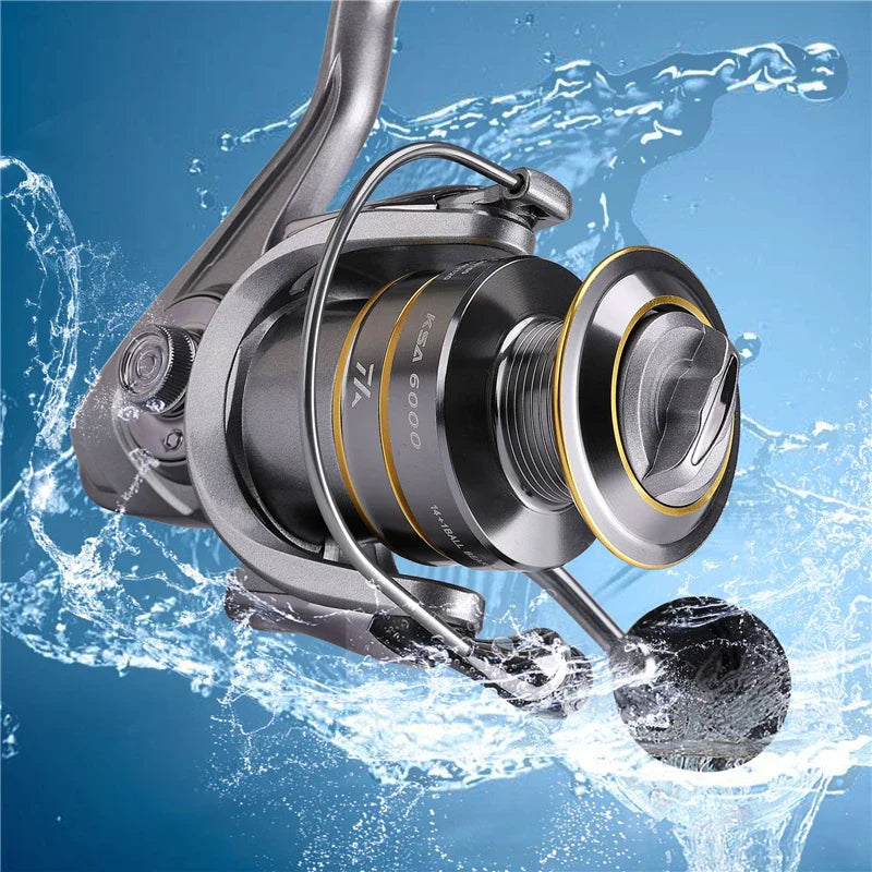 14+1 BB High-Speed Spinning Reel – 5.5:1 Gear Ratio for Carp & Saltwater