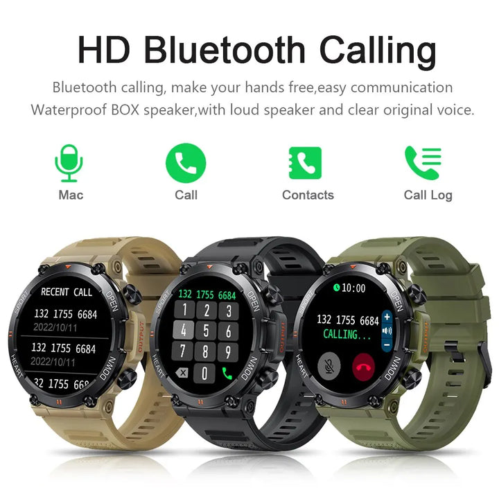 1.39" HD Bluetooth Call Smartwatch Men’s Sports Fitness Tracker