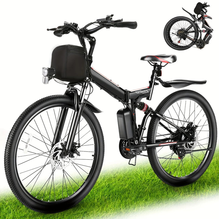 Adult Folding E-Bike  Cruise Control Removable Battery