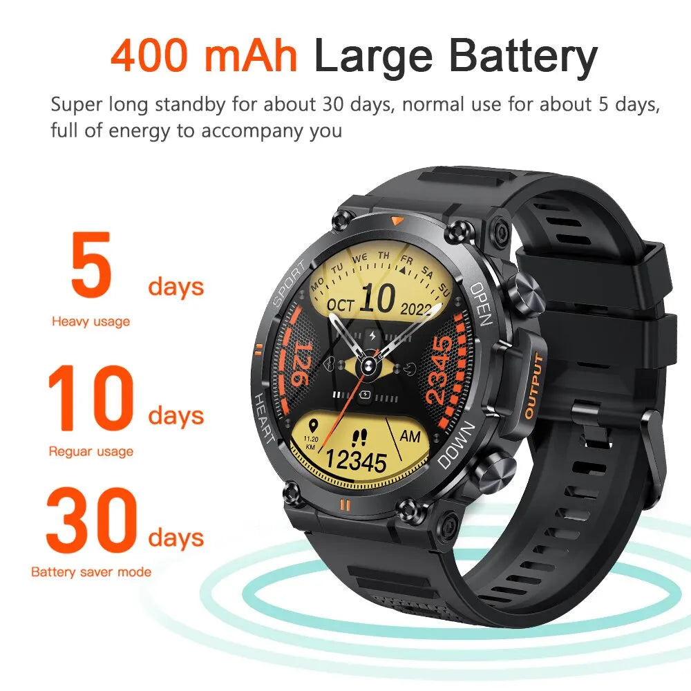 1.39" HD Bluetooth Call Smartwatch Men’s Sports Fitness Tracker
