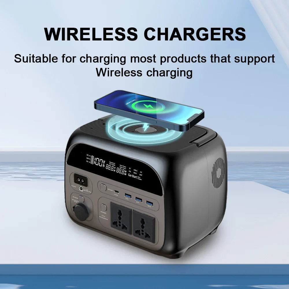 2400W Portable Power Station 1024Wh LiFePO4 Solar Generator
