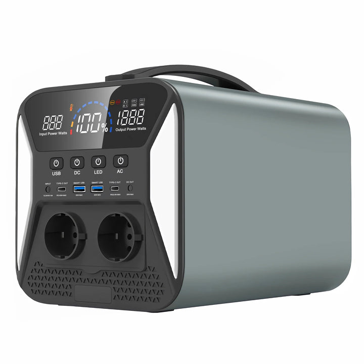 2400W Portable Power Station 1024Wh LiFePO4 Solar Generator