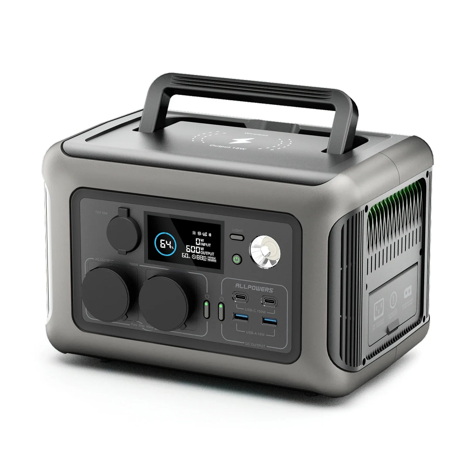 R600 Portable Power Station 299Wh LiFePO4 Battery 1200W Surge