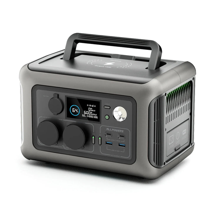 R600 Portable Power Station 299Wh LiFePO4 Battery 1200W Surge