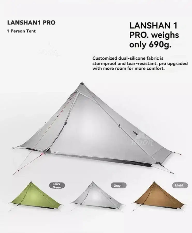 [HODR] 3F UL GEAR Lanshan 1 Pro – Ultralight Solo Tipi Tent
