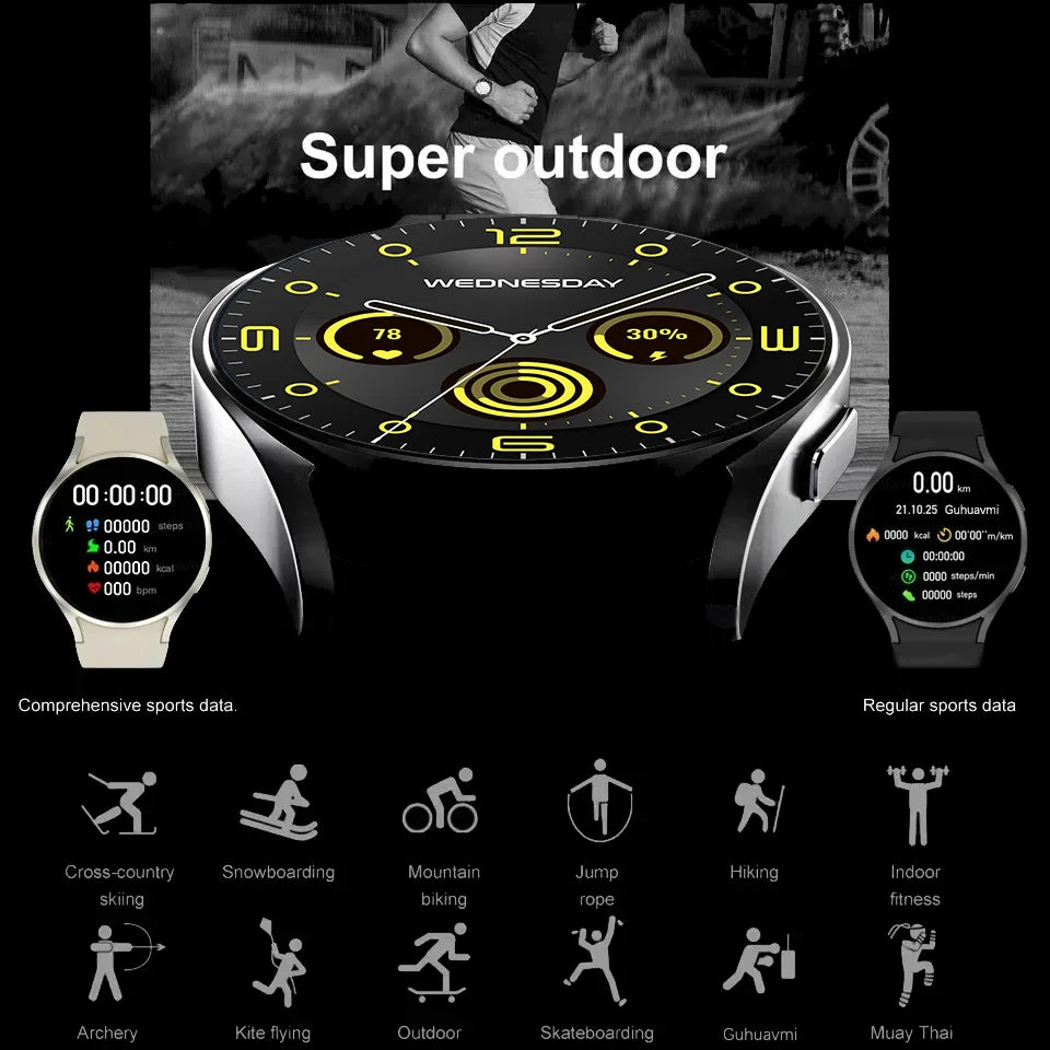 2025 Watch 6 Smartwatch Bluetooth Call Health Monitoring Sports