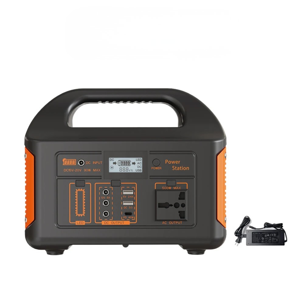 500W Portable Power Station Solar Generator LiFePO4 Battery UPS