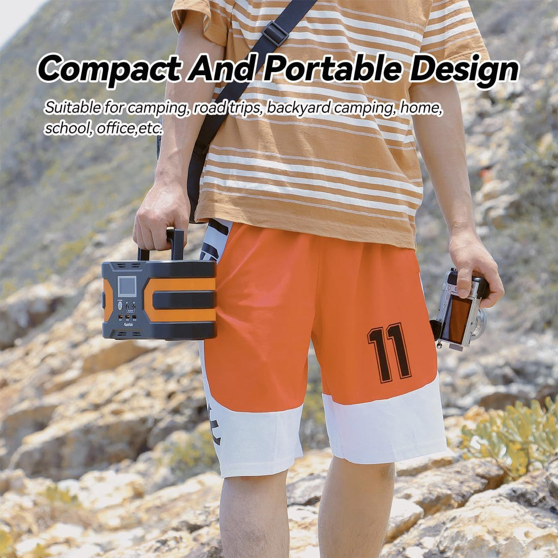 200W Portable Power Station CPAP Backup Battery for Camping