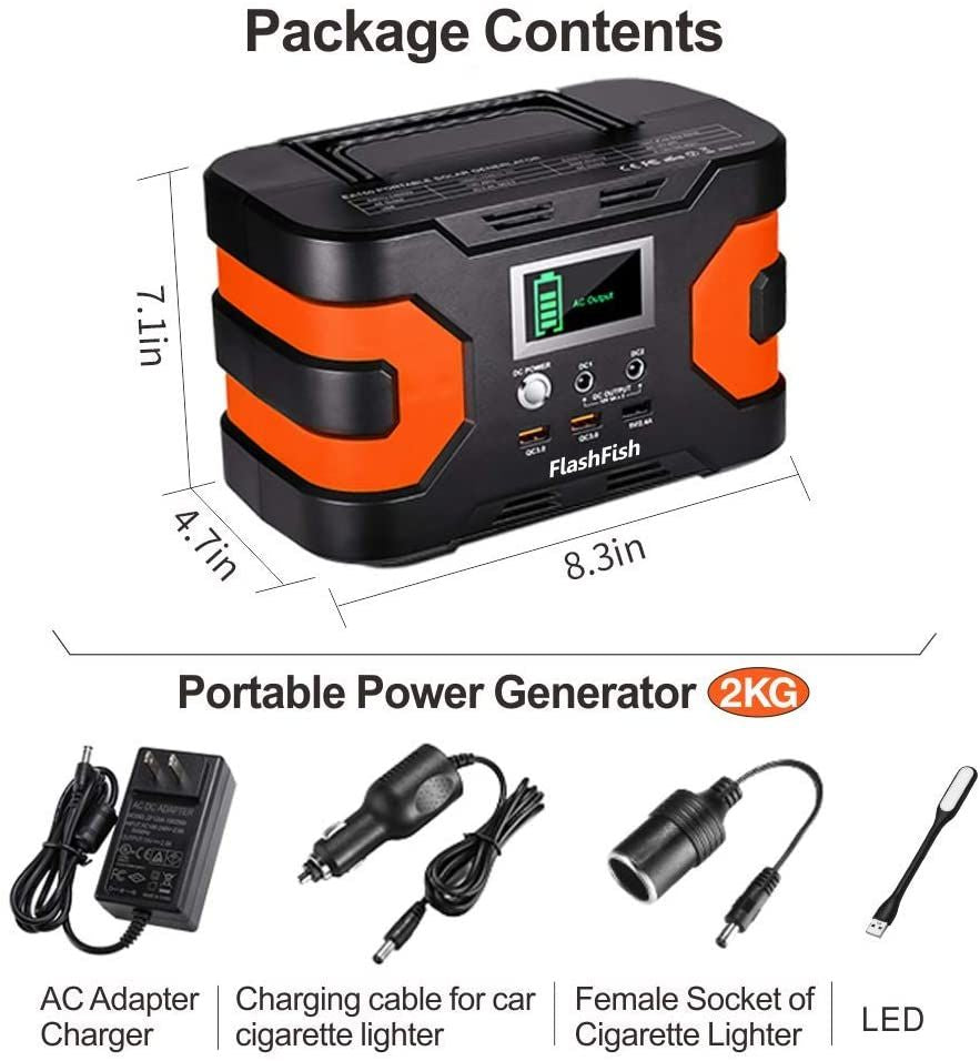 200W Portable Power Station CPAP Backup Battery for Camping