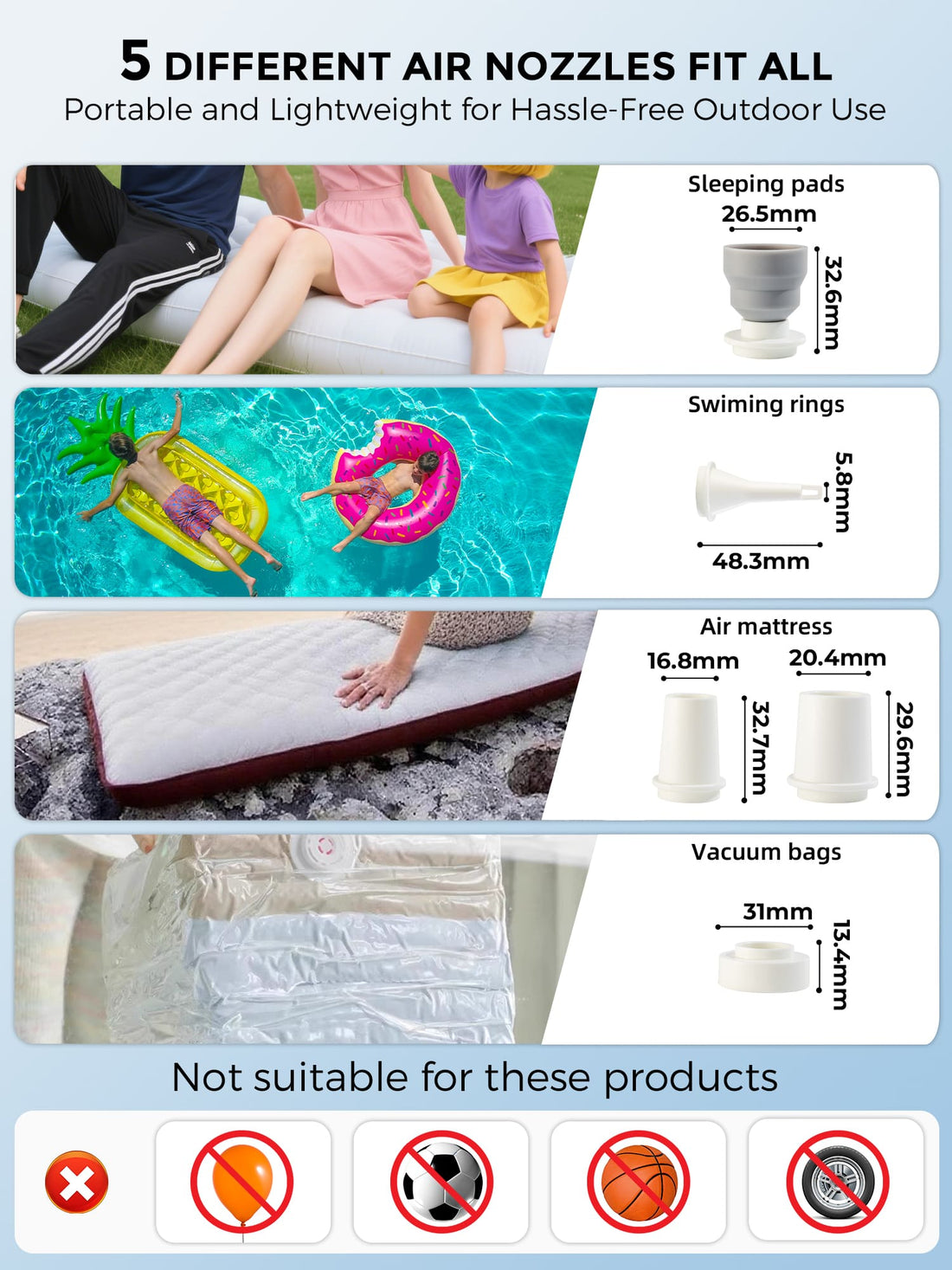 Mini Electric Air Pump – For Camping & Outdoor Gear