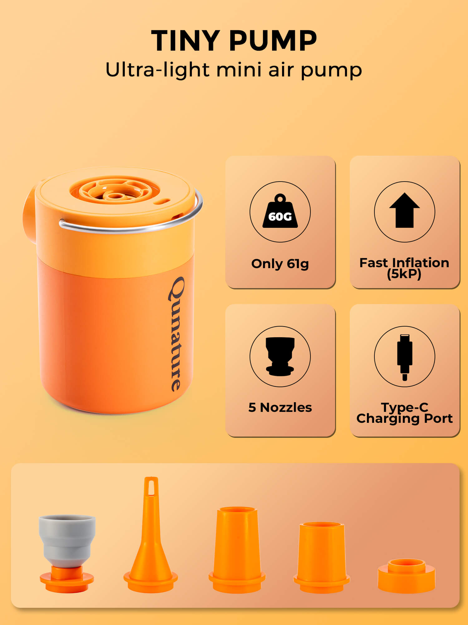 Mini Electric Air Pump – For Camping & Outdoor Gear