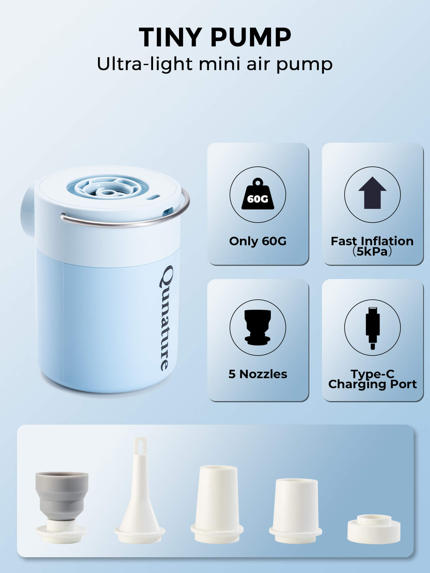 Mini Electric Air Pump – For Camping & Outdoor Gear