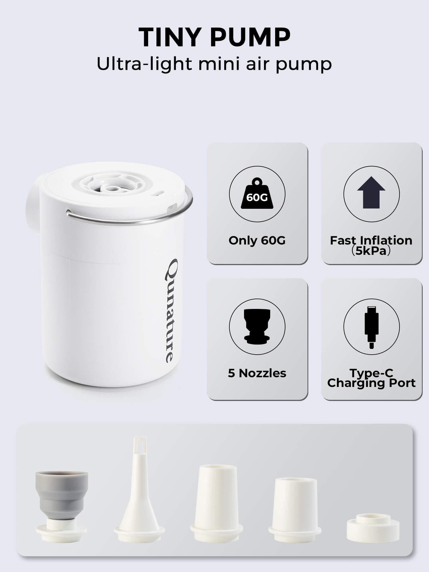 Mini Electric Air Pump – For Camping & Outdoor Gear