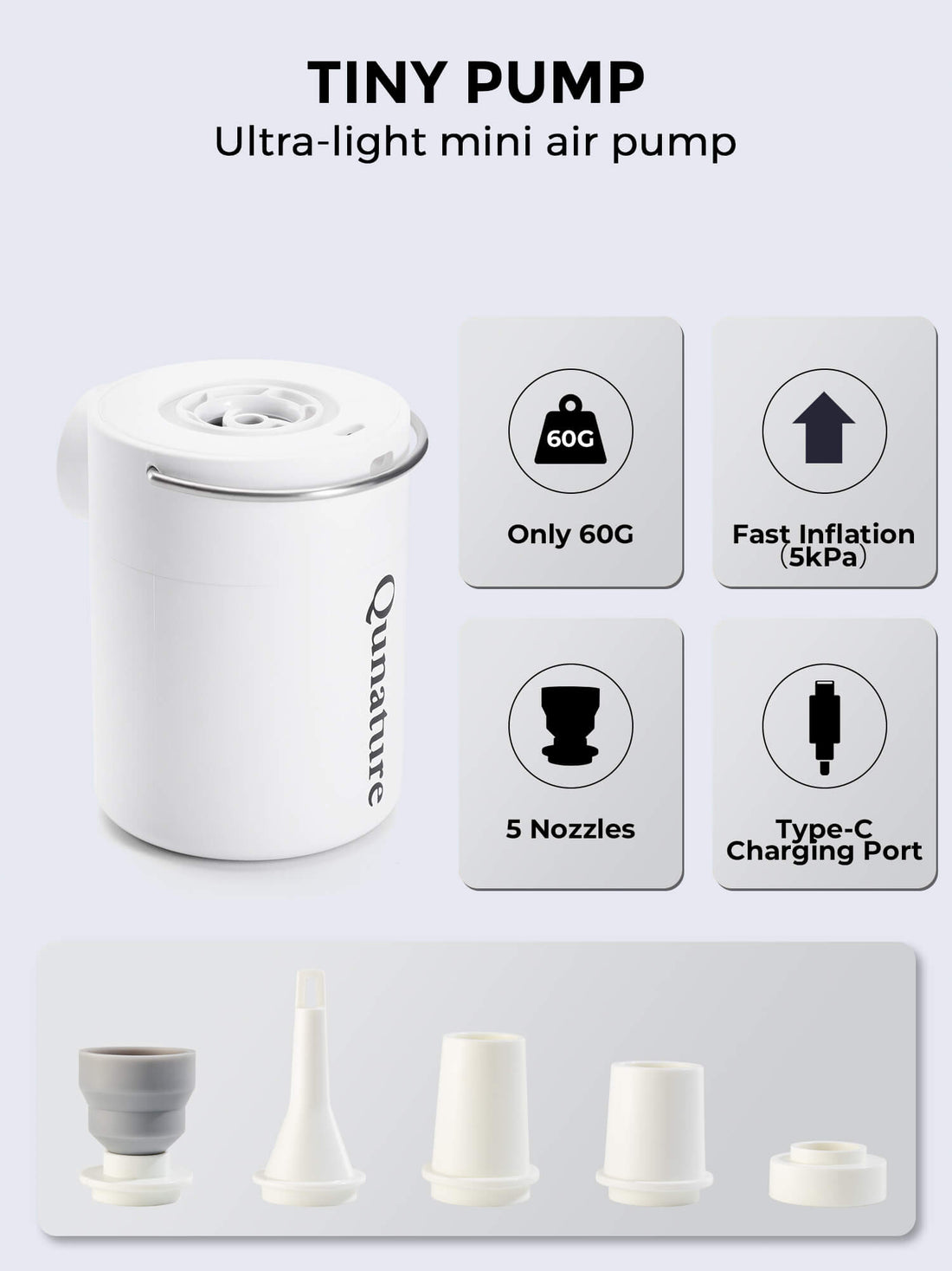 Mini Electric Air Pump – For Camping & Outdoor Gear