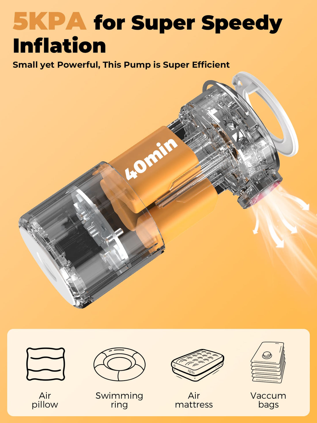 Mini Electric Air Pump – For Camping & Outdoor Gear