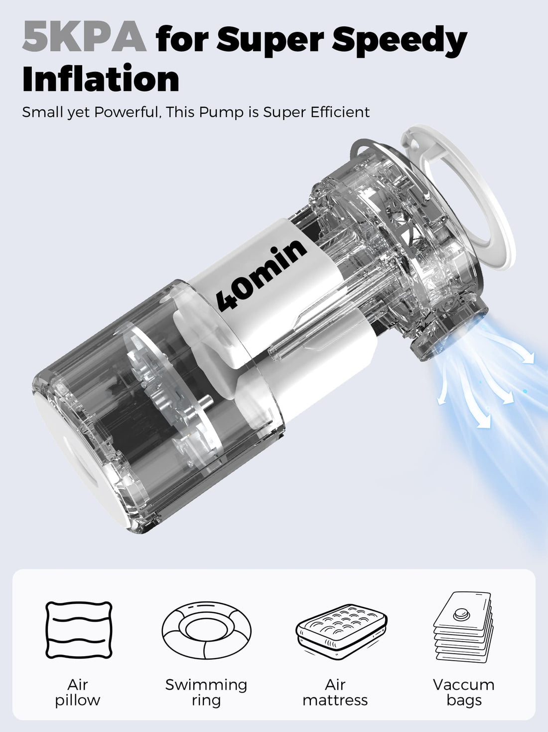 Mini Electric Air Pump – For Camping & Outdoor Gear